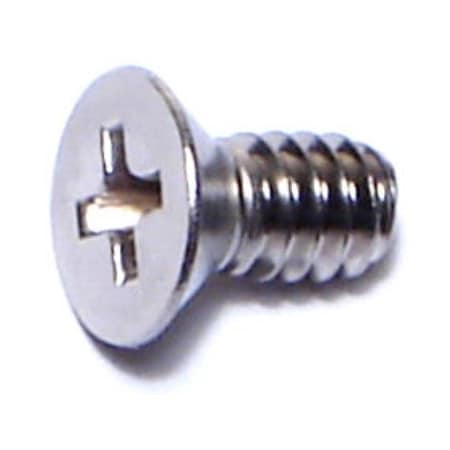 Midwest Fastener #10-24 x 3/8 in Phillips Flat Machine Screw, Plain 18-8 Stainless Steel, 100 PK 07180